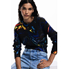 Dámský svetr DESIGUAL 25WWJF05 2000 JERS BUTTERFLY LACROIX 2000 BLACK - DESIGUAL - 25WWJF05 2000 JERS BUTTERFLY LACROIX