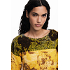 Dámský svetr DESIGUAL 25WWJF30 8018 JERS ADAK 8018 YELLOW - DESIGUAL - 25WWJF30 8018 JERS ADAK