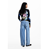 Dámský svetr DESIGUAL 25WWJF46 5025 JERS NENUFAR LACROIX 5025 BLUE - DESIGUAL - 25WWJF46 5025 JERS NENUFAR LACROIX