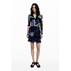 Dámské šaty DESIGUAL 25WWVK10 2000 VEST CORAL LACROIX 2000 BLACK - DESIGUAL - 25WWVK10 2000 VEST CORAL LACROIX