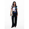 Dámské triko DESIGUAL VIENA Černá - DESIGUAL - 25WWTK52 2000 TS VIENA