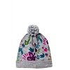 Dámská zimní čepice DESIGUAL GORRO FLOWERS 2013 CENIZA - DESIGUAL - 58H58A3 2013 GORRO_ FLOWERS