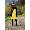 Dámský zimní kabát MARLENE ML SOFIA black yellow - Marlene - ML SOFIA 3 JACKET black yellow