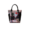 Dámská kabelka DESIGUAL PATCH 1968 2045 GRIS OSONA - DESIGUAL - 19WAXAA9 2045 BOLS_PATCH 1968_ SHIBUYA