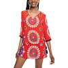 Dámská halenka DESIGUAL TOP_MANLY 3036 RED CARNATION