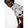 Dámské triko DESIGUAL SNOOPY 2015 SILVER GREY - DESIGUAL - 20WWTKCH 2015 TS_SNOOPY