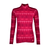 Dámské funkční triko HELLY HANSEN W HH MERINO MID GRAPHIC 1/2 ZI 184 PERSIAN RED / FROST
