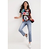 Dámské triko DESIGUAL MICKEY MARBLES 2000 NEGRO - DESIGUAL - 22SWTKAP 2000 TS_MICKEY MARBLES