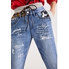 Dámské jeans DESIGUAL MICKEY HYBRID 5160 DENIM MEDIUM LIGHT - DESIGUAL - 22SWDD50 5160 DENIM_MICKEY HYBRID