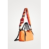 Dámská kabelka DESIGUAL HALF LOGO LIBIA 7002 ORANGE - DESIGUAL - 22SAXPAC 7002 BOLS_HALF LOGO LIBIA