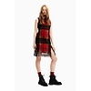 Dámské šaty DESIGUAL ELSA 3007 BURGUNDY - DESIGUAL - 22WWVW25 3007 VEST_ELSA