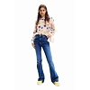 Dámský svetr DESIGUAL DAISIES - DESIGUAL - 23SWJF03 1001 JERS DAISIES