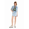Dámská sukně DESIGUAL GIZEM 5007 BLUE - DESIGUAL - 23SWFD08 5007 FAL GIZEM