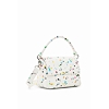 Dámská kabelka DESIGUAL NEON ART  PUKHET MINI 1001 WHITE - DESIGUAL - 23SAXP92 1001 BAG NEON ART  PUKHET MINI