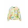 Dámská mikina DESIGUAL BUGS UKELELE 4012 GREEN - DESIGUAL - 23SWSK60 4012 SWEAT BUGS UKELELE