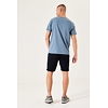 Pánské triko GARCIA mens T-shirt ss 4815 stone blue - GARCIA - D31201 4815 mens T-shirt ss