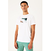 Pánské triko GARCIA mens T-shirt ss 50 white