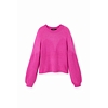 Dámský svetr DESIGUAL SENA 3002 RED - DESIGUAL - 23WWJF14 3002 PULLOVER SENA