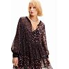 Dámské šaty DESIGUAL 24SWVW20 2000 VEST_DUQUE 2000 BLACK - DESIGUAL - 24SWVW20 2000 VEST_DUQUE