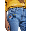 Dámské jeans DESIGUAL 25WWDD23 5053 DENIM SUNFLOWER 5053 BLUE - DESIGUAL - 25WWDD23 5053 DENIM SUNFLOWER