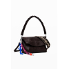 Dámská kabelka DESIGUAL 25WAXP70 6009 BAG HALF LOGO TROKEL CHOCO 6009 BROWN - DESIGUAL - 25WAXP70 6009 BAG HALF LOGO TROKEL CHOCO