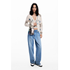 Dámský svetr DESIGUAL ESTOCOLMO Bílá - DESIGUAL - 25WWJF14 1011 JERS ESTOCOLMO