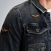 Pánská jeans bunda PME LEGEND Denim jacket with badges Modrá - PME LEGEND - PDJ2508715 DCV Denim jacket with badges