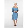 Dámské letní šaty Geisha Dress denim elastic Modrá - Geisha - 67302-10 827 Dress lyocell denim elastic neck