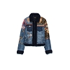 Dámská bunda DESIGUAL MILITAR DENIM 5053 JEANS VAQUERO - DESIGUAL - 18WWED47 5053 CHAQ_MILITAR DENIM