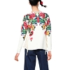 Dámský svetr DESIGUAL GIGI 1000 BLANCO - DESIGUAL - 19SWJFA0 1000 JERS_GIGI