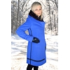 Dámský zimní kabát MARLENE ML ZDENKA modrá - Marlene - ML ZDENKA blue