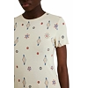 Dámské triko DESIGUAL GIUPESSA 1001 CRUDO - DESIGUAL - 21WWTK69 1001 TS_GIUPESSA