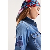 Dámské šaty DESIGUAL MICKEY PATCH 5008 DENIM DARK BLUE - DESIGUAL - 22SWVD06 5008 VEST_MICKEY PATCH