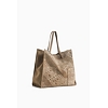 Dámská kabelka DESIGUAL LOGORAMA LEATHER MERLO V 6001 TABACO - DESIGUAL - 22WAXL02 6001 BAG_LOGORAMA LEATHER MERLO