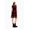 Dámské šaty DESIGUAL ELSA 3007 BURGUNDY - DESIGUAL - 22WWVW25 3007 VEST_ELSA