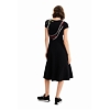 Dámské šaty DESIGUAL LISA 2000 BLACK - DESIGUAL - 23SWVK12 2000 VEST LISA