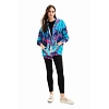 Dámská mikina DESIGUAL EDIMBURGO-LACROIX 5013 BLUE - DESIGUAL - 23SWSK34 5013 SWEAT EDIMBURGO-LACROIX