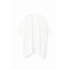 Dámské pončo DESIGUAL FLOWER CLARA 1000 WHITE - DESIGUAL - 23SAWA37 1000 KAFTAN FLOWER CLARA
