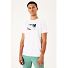 Pánské triko GARCIA mens T-shirt ss 50 white - GARCIA - E31002 50 mens T-shirt ss