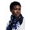 Dámský šátek DESIGUAL 24WAWA12 5000 FOU DENIM FLOWERS RECTANGLE 5000 BLUE - DESIGUAL - 24WAWA12 5000 FOU DENIM FLOWERS RECTANGLE