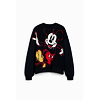 Dámská mikina DESIGUAL 25WWSK14 2000 SWEAT HELLO MICKEY 2000 BLACK - DESIGUAL - 25WWSK14 2000 SWEAT HELLO MICKEY