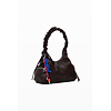 Dámská kabelka DESIGUAL 25WAXPAY 6009 BAG HALF LOGO MONTVILLE CHOCO 6009 BROWN - DESIGUAL - 25WAXPAY 6009 BAG HALF LOGO MONTVILLE CHOCO