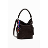 Dámský batůžek DESIGUAL 25WAKP29 6009 BACK HALF LOGO ARICA CHOCO 6009 BROWN - DESIGUAL - 25WAKP29 6009 BACK HALF LOGO ARICA CHOCO