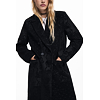 Dámský fashion kabát DESIGUAL PATCH BLACK Černá - DESIGUAL - 25WWEW16 2000 COAT PATCH BLACK
