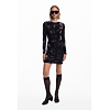 Dámské zimní šaty DESIGUAL MEDORA Černá - DESIGUAL - 25WWVK27 3004 VEST MEDORA