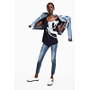 Dámské triko DESIGUAL MICKEY 5000 NAVY - DESIGUAL - 19SWTKCZ 5000 TS_MICKEY