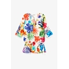 Dámská halenka DESIGUAL TOP_ARUBA 1000 WHITE - DESIGUAL - 20SWMW18 1000 TOP_ARUBA