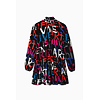 Dámské šaty DESIGUAL SIENA 2000 NEGRO - DESIGUAL - 22WWVW10 2000 VEST_SIENA