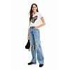 Dámské triko DESIGUAL COR 1000 WHITE - DESIGUAL - 23SWTK92 1000 TS COR