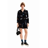 Dámské šaty DESIGUAL DRESDE 2000 BLACK - DESIGUAL - 23SWVW72 2000 VEST DRESDE